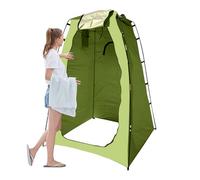 Tente de douche extérieure 4 en 1 pour camping, plage, camping-car | Cabine d'abri changeante portable avec paroi en maille, configuration de pavillon pliable, fermeture éclair