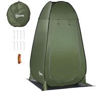 Tente De Douche Pliable Pop-Up Automatique Instantanée Cabinet De Changement Camping Polyester Vert Vert