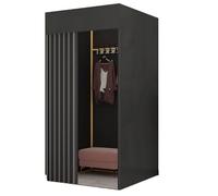 Tente de dressing portable avec rideau d'intimité, cabine à langer instantanée pour événements et vente au détail de mode, 100 x 100 x 200 cm, noir - Solution pratique et polyvalente