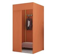 Tente de dressing portable avec rideau d'intimité, cabine à langer pop-up pour magasins de vêtements, solution d'intimité instantanée (100 x 100 x 200 cm)