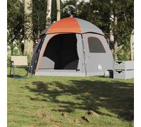 Tente familiale - Non spécifié - Igloo - 6 personnes - Imperméable 2000 mm - Gris orange