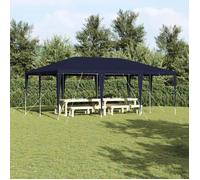 Tente de Fête - 6x4 m - Bleu - Polyester - Autoportante