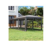 Tente de fête avec 8 parois latérales en maille Anthracite 3x9m