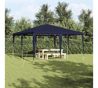 vidaXL Tente de fête Bleue 4x4 m – polyéthylène et acier