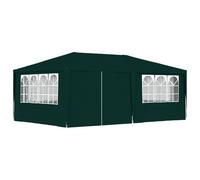 Tente De Fête Professionnelle Uv Imperméable Parois Latérales Polyéthylène 4x6 M 90 G/M² Vert