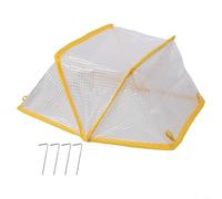 Tente de jardinage transparente avec structure pliable, tissu PE respirant et bords renforcés pour protéger les légumes et les plantes fruitières des intempéries (49 x 38 x 22 cm)