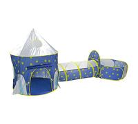Tente De Jeu 3 En 1 Avec Tunnel, Piscine À Balles Pour Enfants, Garçons, Filles, Bébés Et Tout-Petits, Maison De Jeu Intérieure/Extérieure, Yourte Capsule Spatiale En Trois Parties
