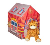 Tente de jeu caserne pompiers 700 g polyester Tente de jeu enfant pliable
