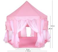 Tente de jeu Château de Princesse pour enfants - Xcool-art - Rose - 140 * 135cm - Pliable