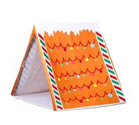 Tente de jeu de Noël, fête de vacances et maison de jeu, intérieur pour fête d'hiver, pour salon, chambre à coucher, chambre d'enfant, bureau, cave, grenier, ferme, photographie