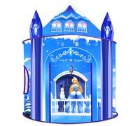 Tente de Jeu de Princesse pour Filles Château de Glace Jeu de rôle imaginatif Maison de Jeu intérieure extérieure Tente Pop-up Jouet Cadeau pour Enfants Tout-Petits fête Anniversaire