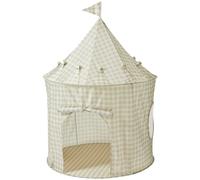 3 Sprouts - Tente de Jeu Enfant Intérieure et Extérieure, Cabane Enfant, Château, Maison de Jeu, Tentes de Jardin - Vichy Beige