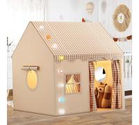 Tente de Jeu Enfant, Cabane Enfant Intérieur et Extérieur,Maison de Tente de Jeu, Grande Maison de Jouet pour bébé, Tente de Princesse avec Fenêtres, Cadeau d'anniversaire pour Filles et Garçons