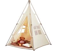 Tente de jeu Enfants Tipi Tente pliante pour bambins 128x125x175cm Maison de jeu pour l'intérieur et l'extérieur - Conseils pour des jeux créatifs