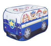 roba Paw Patrol Tente de Jeu Pop Up - Tente Enfant en Forme de Voiture de Police - Fonction Pliante + Sac de Transport - Motif Chiens Chase Marshall Rubble Skye - Bleu/Blanc
