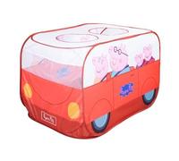 roba Peppa Pig Tente de Jeu Pop Up - Tente Enfant en Forme de Voiture - Fonction Pliante + Sac de Transport - Motif Famille Cochon - Rouge/Blanc