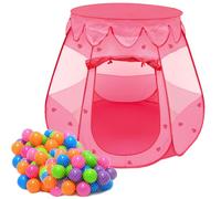Tente de Jeu pop-up rose LittleTom 120x120x90cm - Pour petites filles - Polyester 190T