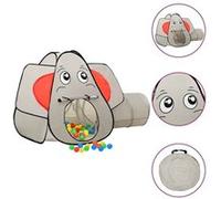 Tente de jeu pour enfants 250 balles Eléphant Gris 174x86x101cm