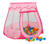Vidaxl Tente De Jeu Pour Enfants Avec 250 Balles Rose 102x102x82 Cm
