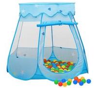 Vidaxl Tente De Jeu Pour Enfants Avec 250 Balles Bleu 102x102x82 Cm
