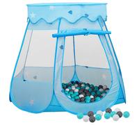 Tente de Jeu pour Enfants avec 250 Balles Bleu 102x102x82 cm Jouet vidaXL