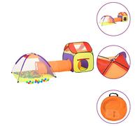 Tente de Jeu pour Enfants avec 250 Balles Multicolore Maison Polyester vidaXL