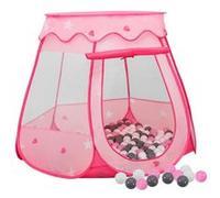 Vidaxl Tente De Jeu Pour Enfants Avec 250 Balles Rose 102x102x82 Cm
