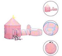Tente de jeu pour enfants avec 250 balles Rose 301x120x128 cm Rose G