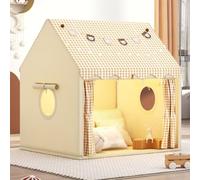 Tente de jeu pour enfants avec lumières étoilées et sacs fourre-tout, tente de jeu pour intérieur et extérieur, tente tipi lavable pour filles, maison de jeu pour tout-petits, meubles de salle de jeux