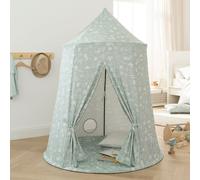 Tente de jeu pour enfants - HOWA - Seaworld - 100% coton - Aqua gris clair - Hauteur 140cm - Diamètre 115cm