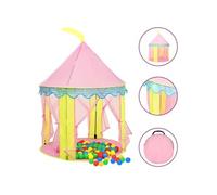 93680 vidaXL Tente de jeu pour enfants Rose 100x100x127 cm