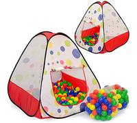 Tente de Jeu pour Enfants Tiana | INCL. 200 balles Multicolores | léger à Transporter | Idéal pour l´intérieur et l'extérieur | INCL. Pratique étui pour Le Garder/Transporter | Maison de Jardin