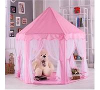 Tente de jeux - Kruzzel - Château de Princesse rose - 3 ans et plus - Tissu - Montage facile