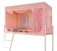 Tente de lit, Auvents de Princesse Portables et Respirants Anti-moustiques, Rideaux à Cadre Double, Cottage, G, 75" L x 35" l x 35" H