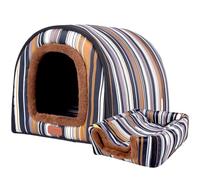 Tente de lit pliable pour intérieur de petite à grande taille, lavable, double face, fond rembourré doux, maison pliable