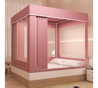 Tente de lit portable avec design en maille occultante pour intérieur et extérieur