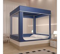 Tente de lit portable avec design en maille occultante pour intérieur et extérieur