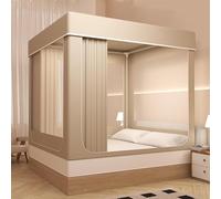 Tente de lit portable avec design en maille occultante pour intérieur et extérieur