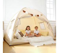Tente de lit pour lit Double, Tente de rêve sur lit, Tente Enfant 2 en 1, Espace d'intimité, Occultante, Respirante, Portable, pour Chambre à Coucher (A, 194×98×120cm)