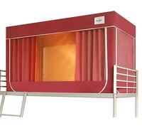 Tente de lit, Tentes for Adultes et Enfants - Rideaux de lit superposé légers et occultants d'intérieur - Tentes privées - Rose Rouge - 110 cm