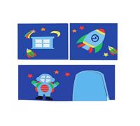 Tente de lit - Vipack - Astro - Bleu - Pour lits mi-hauteur Alex, Sofie, Charlotte, Astrid