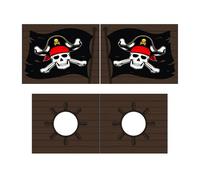Tente de lit - Vipack - Caribbean Pirates - Polyester - Noir