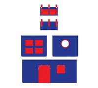 Tente de lit - Vipack - Domino - 3 parties - Coton - Mi-hauteur