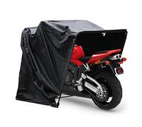 Tente de Moto, Garage Universel, abris Moto, Garage Motos Exterieur, Housse pour Moto, garagee étanche, Pliable, Noir