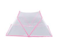 Tente de moustiquaire pour bébé, tente de moustiquaire pliable portable ventiler tente de filet de chambre d'été pour bébé enfants étudiants rose Rose