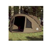 vidaXL Tente de pêche 4 personnes – vert olive imperméable – 4005317