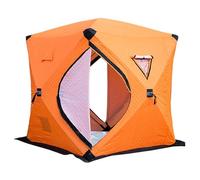 Tente de pêche à glace isolée, abri pop-up style moyeu pour 3 à 5 personnes, bidon de glace portable avec sac de transport, maison de glace d'hiver thermique