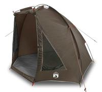 Tente de pêche en polyester imperméable avec protection UV et sac de | Polyester enduit PU, coupe-vent, fermeture éclair, pliable, sac de transport inclus
