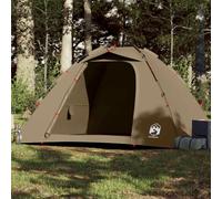 Tente de pêche pour 4 personnes - Vert olive - Avec système de libération rapide - Tente de camping imperméable avec barres et raccord électrique - Tente coupe-vent d'extérieur pour trekking, festival