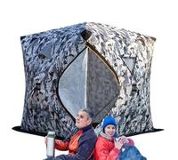 Tente de pêche sur glace imperméable coupe-vent chaude abris de jardin | Shanty isolé pour pêche sur glace pour bateau en eau douce et eau salée sur le rivage rivière lac étang plage camping